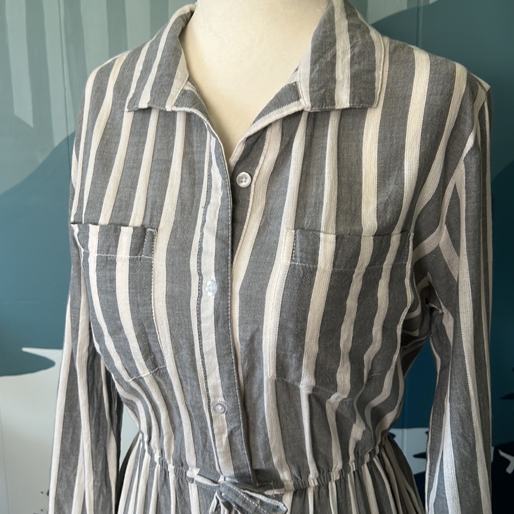 Button Down Mini Dress - Picture 2 of 4